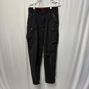 Ralph Lauren Polo Country Cargo Pants Mens W33 L34 Black Cotton USA Vintage 90s